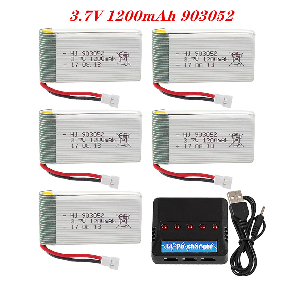 Drone Charger - ชุดชาร์จแบตเตอรี่ Lipo 903052 mAh 3.7V 1200mAh