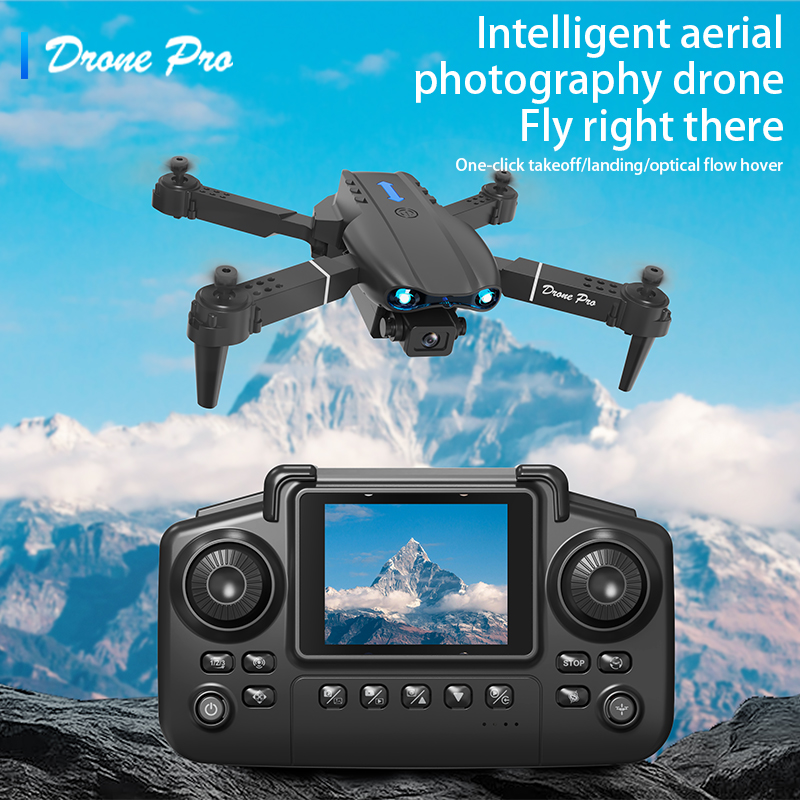 Drone Charger - E99 Airหน้าจอควบคุมDrone Professionalกว้างRC Dron HD 4Kกล้องพับเฮลิคอปเตอร์เครื่องบินQuadcopter