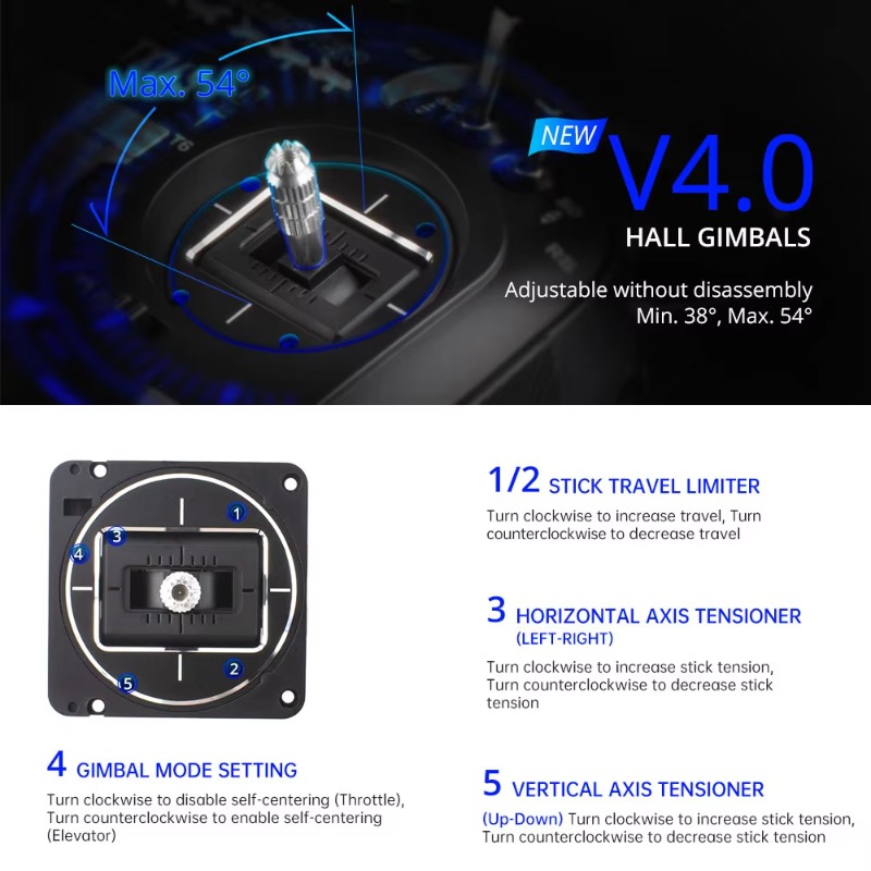 วิทยุบังคับ RadioMaster TX16S  - Drone Gimbal บทวิจารณ์และราคา