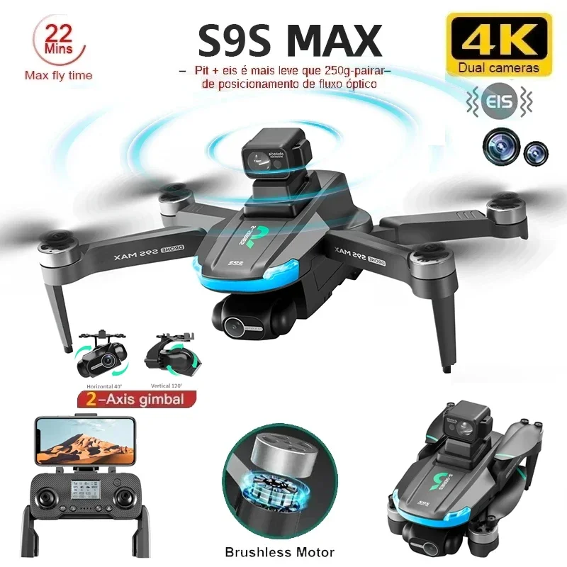 ใหม่S9S MAX MINI Drone 4K 2 แก - Drone Gps Mount บทวิจารณ์และราคา