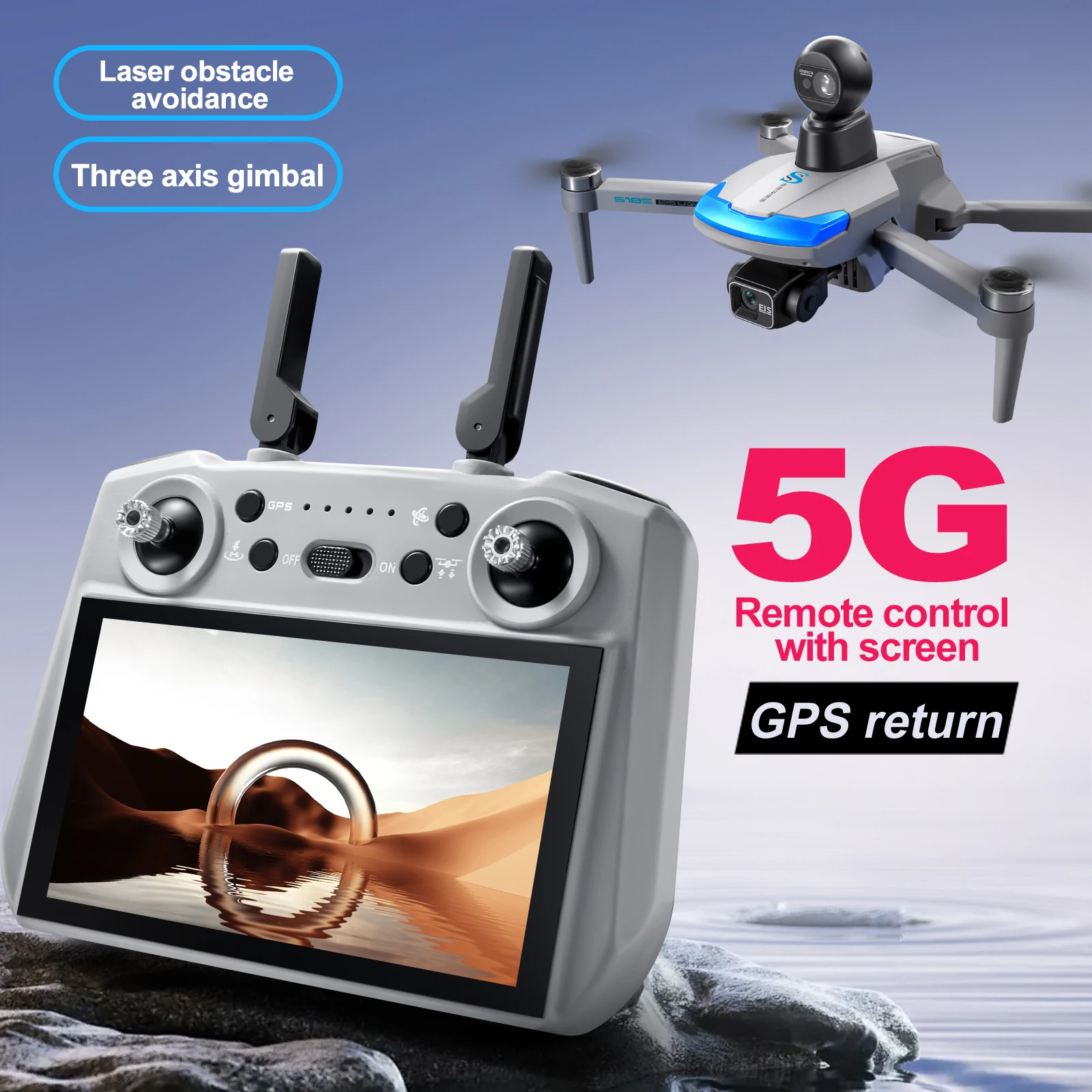 S185 Professional Drone 2.7K H - Drone Gps Mount บทวิจารณ์และราคา