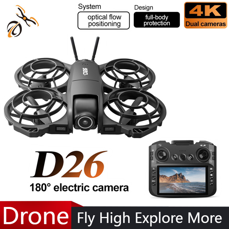 โดรน D26 4K ถ่ายภาพทางอากาศ HD - Drone Gimbal บทวิจารณ์และราคา